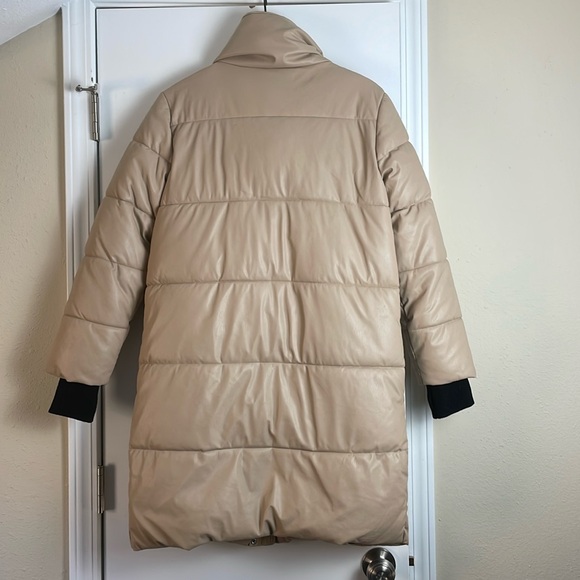 NVLT Faux Leather Puffer Coat - Picture 8 of 11